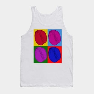 Pop Art Coffee Bean Colorful Tank Top